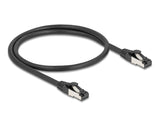 Delock RJ45 Netzwerkkabel Cat.8.1 S/FTP 0,5 m bis 40 Gbps schwarz