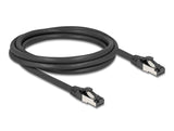 Delock RJ45 Netzwerkkabel Cat.8.1 S/FTP 2 m bis 40 Gbps schwarz