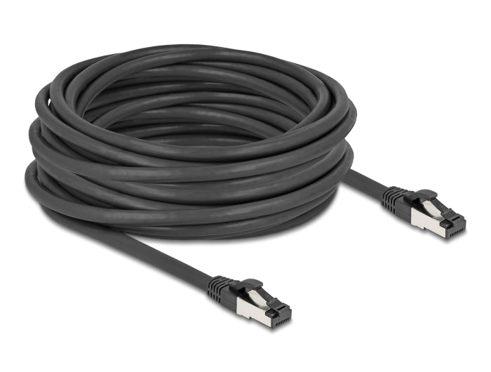 Delock RJ45 Netzwerkkabel Cat.8.1 S/FTP 10 m bis 40 Gbps schwarz