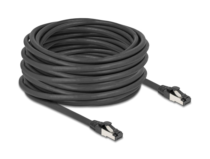 Delock RJ45 Netzwerkkabel Cat.8.1 S/FTP 15 m bis 40 Gbps schwarz