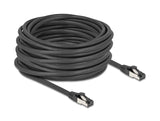 Delock RJ45 Netzwerkkabel Cat.8.1 S/FTP 15 m bis 40 Gbps schwarz