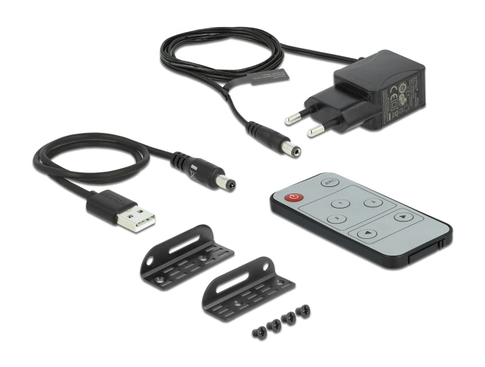 Delock HDMI Switch 3 x HDMI in zu 1 x HDMI out 4K 60 Hz mit Audio Extraktor