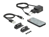 Delock HDMI Switch 3 x HDMI in zu 1 x HDMI out 4K 60 Hz mit Audio Extraktor