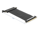 Delock Riser Karte PCI Express 4.0 x16 Stecker zu x16 Slot mit Kabel 30 cm