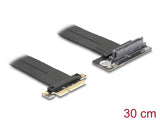 Delock Riser Karte PCI Express 3.0 x4 Stecker zu U.2 SFF-8639 SSD Slot 90° gewinkelt mit Kabel 30 cm