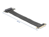 Delock Riser Karte PCI Express 3.0 x4 Stecker zu U.2 SFF-8639 SSD Slot 90° gewinkelt mit Kabel 30 cm