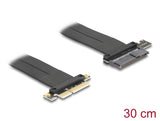 Delock Riser Karte PCI Express 3.0 x4 Stecker zu U.2 SFF-8639 SSD Slot mit Kabel 30 cm
