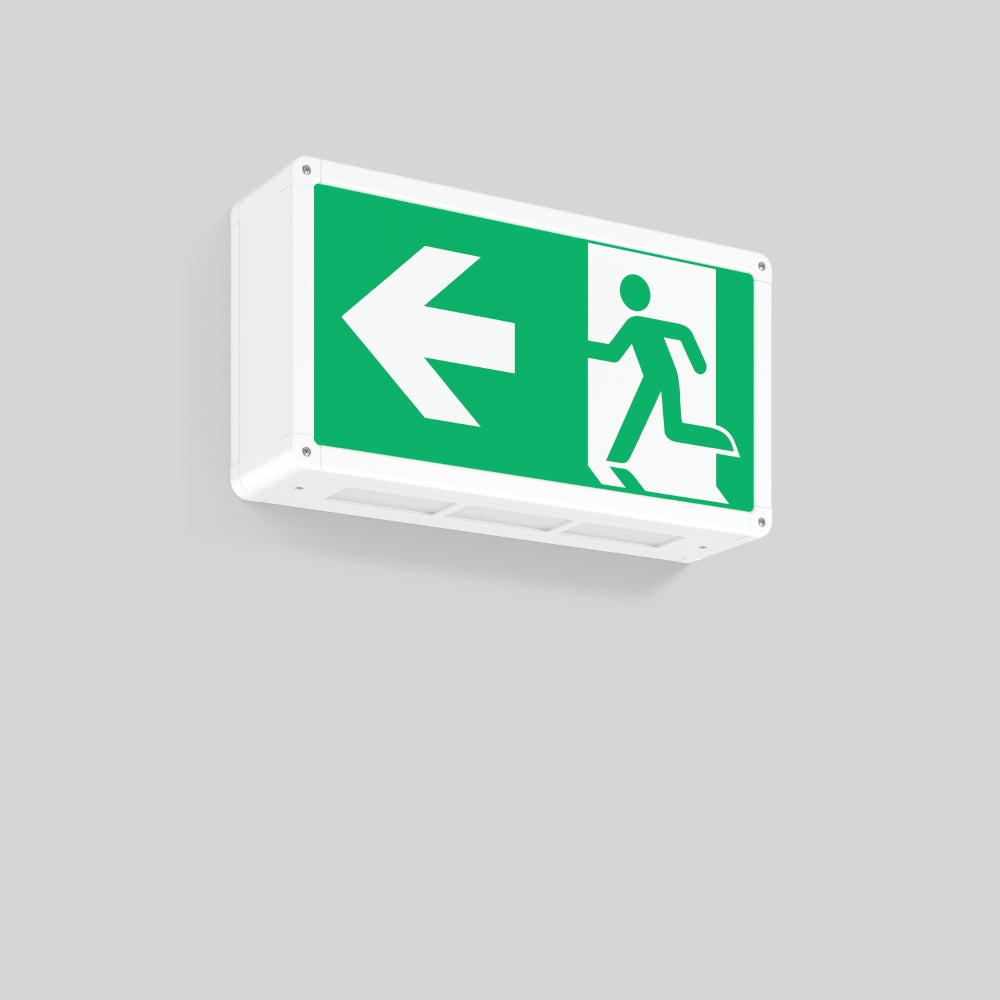RZB LED-Sicherheitsleuchte 3,6W 4000K RECHTECK 672709.002.1 60lm Wandanb 32m