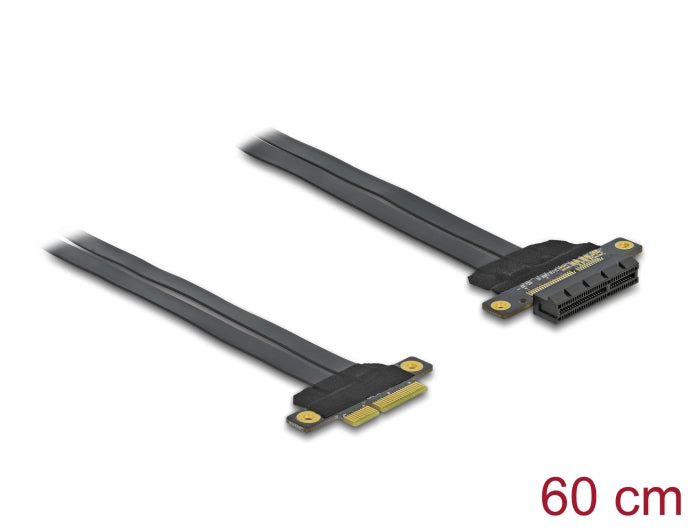 Delock Riser Karte PCI Express x4 zu x4 mit flexiblem Kabel 60 cm