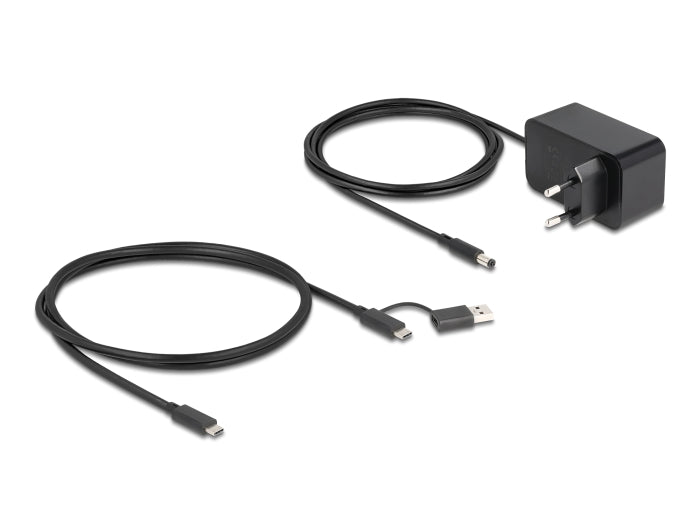 Delock 7 Port USB Hub mit 3 Ports 10 Gbps und 4 Schnellladeports 5 Gbps mit Schalter und Beleuchtung