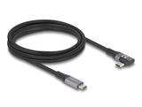 Delock USB 20 Gbps Kabel gewinkelt links / rechts USB PD 3.1 Extended Power Range 240 W 2 m