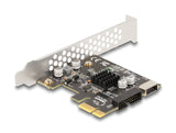 Delock PCI Express x1 Karte zu 1 x intern USB 5 Gbps Typ-E Key A und 1 x 19 Pin Pfostenstecker - Low Profile Formfaktor