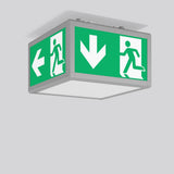 RZB LED-Sicherheitsleuchte 8,8W 6500K Signcube 672354.004 400lm Deckenanb 30m