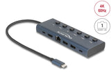 Delock USB Type-C™ Dockingstation 4K - HDMI / USB / Gigabit LAN / PD 3.0 90 W mit Schalter