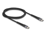 Delock USB 2.0 Kabel USB Type-C™ Stecker zu Stecker mit verlängertem Knickschutz 60 W 1 m