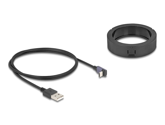 Delock Wireless Charger 15 W für Tischeinbau schwarz