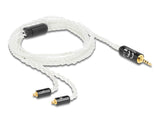 Delock Audio Kabel 2,5 mm 4 Pin Klinkenstecker zu 2 x MMCX Stecker 1,20 m