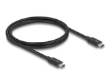 Delock Thunderbolt™ 4 Kabel 40 Gbps PD 3.1 240 W 1 m schwarz