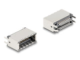 Delock USB Typ-E Key A 20 Pin Buchse vertikal zur SMT Lötmontage