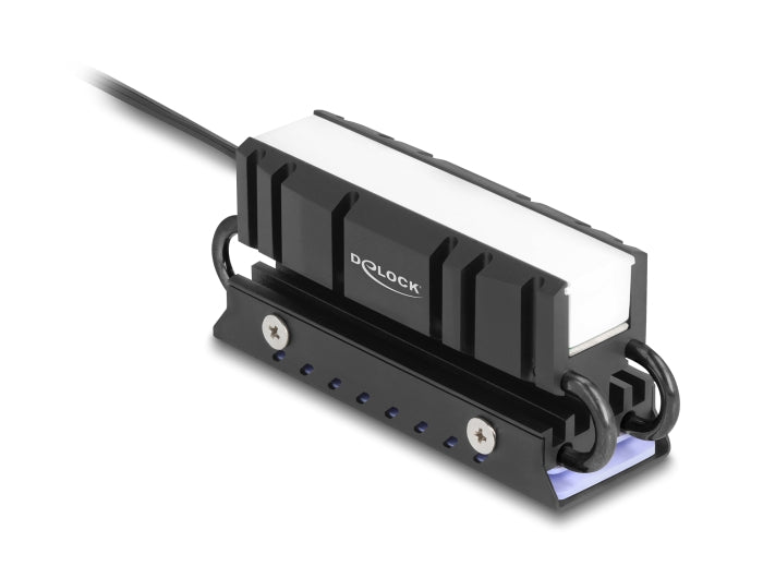 Delock M.2 Kühlkörper für SSD 2280 mit RGB LED Beleuchtung