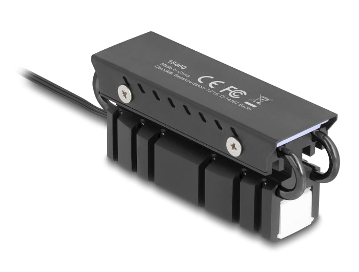 Delock M.2 Kühlkörper für SSD 2280 mit RGB LED Beleuchtung