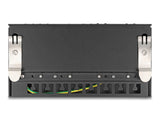 Delock Mini Desktop Patchpanel RJ45 Buchse 8 Port Cat.6A geschirmt schwarz - zur Montage an Tisch, Wand oder Hutschiene