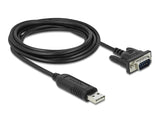 Delock USB 2.0 zu Seriell RS-232 Adapter mit kompaktem seriellen Steckergehäuse