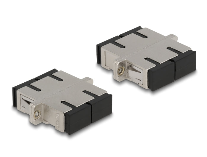 Delock LWL Kupplung SC Duplex Buchse zu SC Duplex Buchse Singlemode Metall