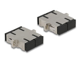 Delock LWL Kupplung SC Duplex Buchse zu SC Duplex Buchse Singlemode Metall