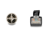 Delock M12 Kabel X-kodiert 8 Pin Stecker zu RJ45 Stecker Cat.5e S/FTP flexibel 5 m schwarz