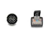 Delock M12 Kabel X-kodiert 8 Pin Buchse zu RJ45 Stecker Cat.5e S/FTP flexibel 3 m schwarz