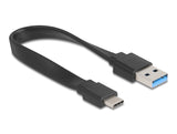 Delock 4 Port USB Hub 5 Gbps mit USB Typ-A oder USB Type-C™ Anschluss in transparentem Gehäuse