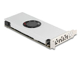 Delock PCI Express x16 Karte zu 4 x USB 20 Gbps USB Type-C™ Quad Channel mit Lüfter und Kühlkörper im Low Profile Formfaktor