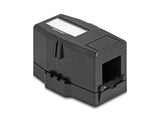 Delock Keystone Leergehäuse 1 Port mit magnetischer Unterseite, schwarz
