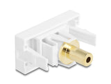 Delock Easy 45 Modul Klinkenbuchse 3,5 mm 3 Pin zu Klinkenbuchse 3,5 mm 3 Pin vergoldet weiß