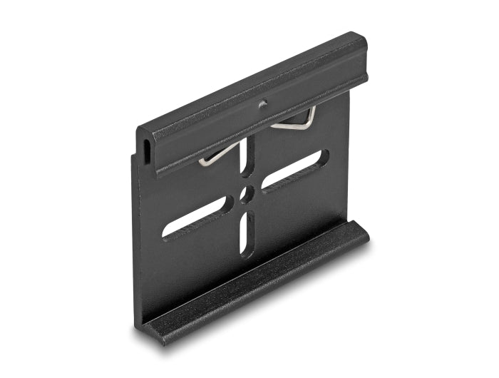 Delock Aluminium Montageclip für Hutschiene 60,0 x 47,8 mm schwarz