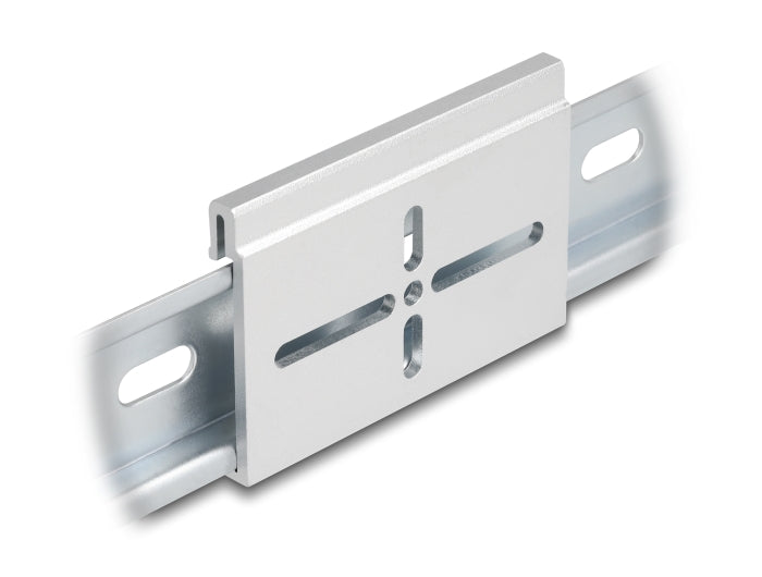 Delock Aluminium Montageclip für Hutschiene 70,0 x 47,8 mm silber
