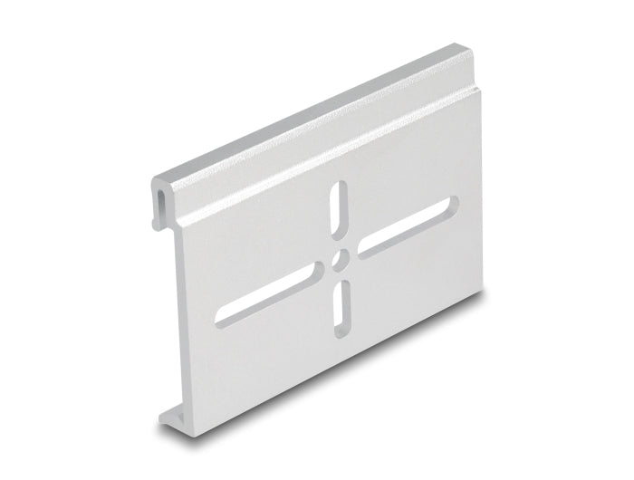 Delock Aluminium Montageclip für Hutschiene 70,0 x 47,8 mm silber