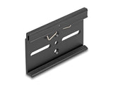 Delock Aluminium Montageclip für Hutschiene 80,0 x 47,8 mm schwarz