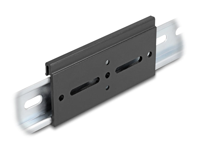 Delock Aluminium Montageclip für Hutschiene 100,0 x 47,8 mm schwarz