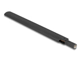 Delock WiFi 6 Antenne RP-SMA Stecker 3 - 6 dBi omnidirektional mit Kippgelenk schwarz
