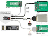 Delock Adapter M.2 Key M zu SFF-8643 NVMe 2260