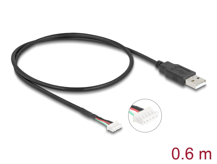 Delock USB 2.0 Anschlusskabel für 5 Pin Kameramodule 0,6 m