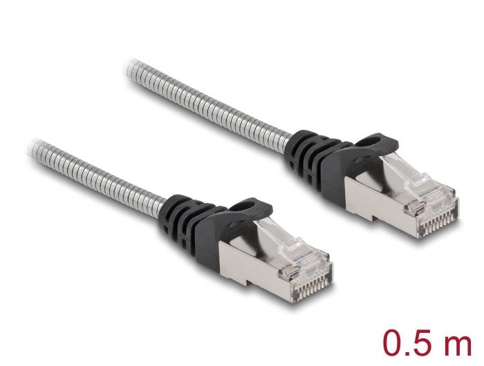 Delock RJ45 Kabel Cat.6A U/FTP mit Metallmantel 0,5 m
