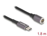 Delock Notebook Ladekabel USB Type-C™ Stecker zu magnetischem 8 Pin Konnektor 1,8 m