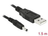 Delock USB Stromkabel zu DC 3,5 x 1,35 mm Stecker 1,5 m