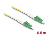 Delock Kabel Lichtwellenleiter LC-APC zu LC-APC Simplex Singlemode OS2 0,5 m