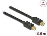 Delock Kabel Mini DisplayPort 1.2 Stecker > Mini DisplayPort Stecker 4K 60 Hz 0,5 m