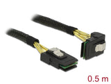 Delock Kabel Mini SAS SFF-8087 > Mini SAS SFF-8087 gewinkelt 0,5 m
