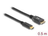 Delock USB 10 Gbps Kabel USB Type-C™ Stecker zu USB Typ Micro-B Stecker 0,5 m